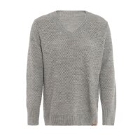 Knit Factory Ilse Strickpullover V-Ausschnitt Iced Clay...