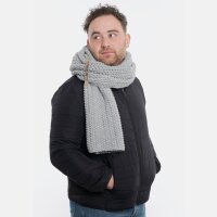 Knit Factory Carry Schal Grau