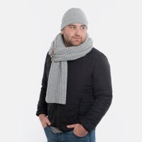 Knit Factory Carry Schal Grau