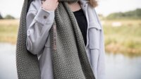 Knit Factory Carry Schal Grau