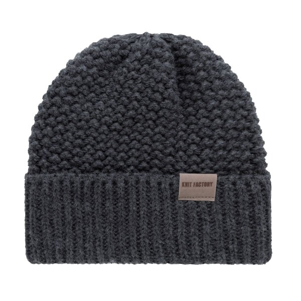 Knit Factory Carry Mütze Anthrazit