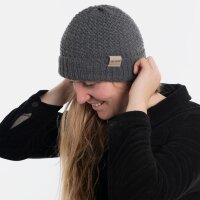 Knit Factory Carry Mütze Anthrazit