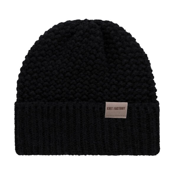Knit Factory Carry Mütze Schwarz