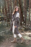 Knit Factory Sally Dreiecksschal Schwarz/Anthrazit