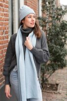 Knit Factory Sally Mütze Schwarz/Anthrazit