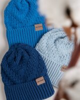 Knit Factory Sally Mütze Schwarz/Anthrazit
