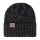 Knit Factory Sally Mütze Schwarz/Anthrazit