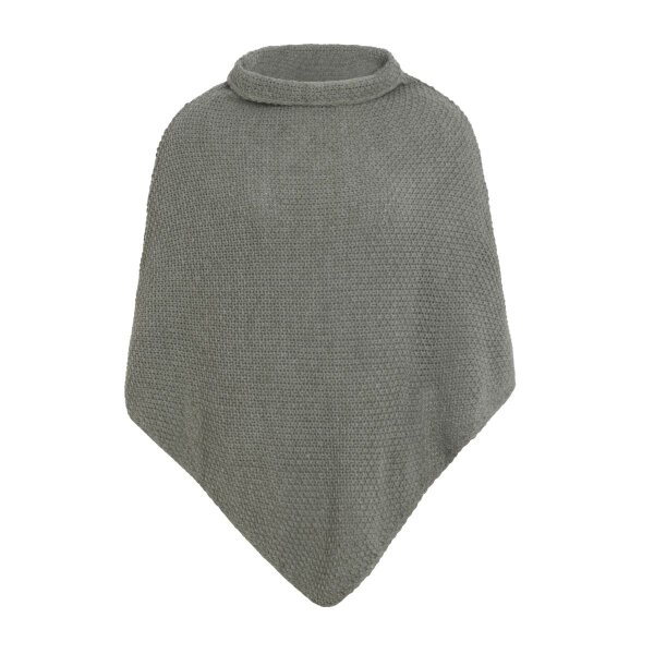 Knit Factory Coco Gestrickter Poncho Urban Green
