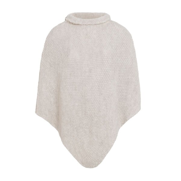 Knit Factory Coco Gestrickter Poncho Beige