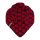 Knit Factory Liva Dreiecksschal Aubergine/Bright Red