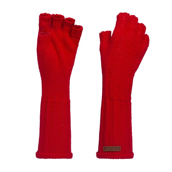 Knit Factory Ika Handstulpen Bright Red