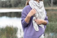 Knit Factory Liva Dreiecksschal Beige/Iced Clay