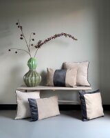 Knit Factory Flint Kissen Grau 50x50