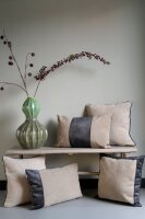 Knit Factory Flint Kissen Leinen 50x50