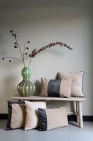 Knit Factory Flint Kissen Leinen 50x50
