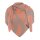 Knit Factory Leaf Dreieckstuch Kieselgrau/Apricot