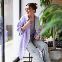 Knit Factory Lily Hose Grau S