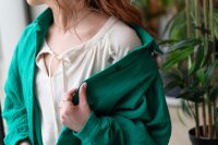 Knit Factory Yuki Bluse Bright Green 36/44