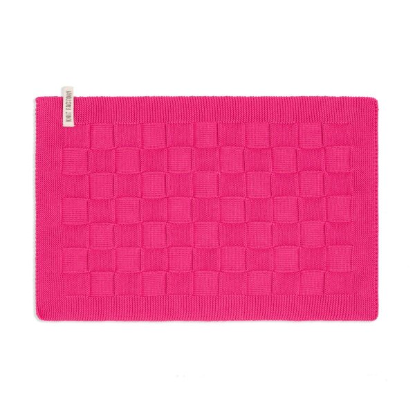 Knit Factory Tischset Uni Fuchsia