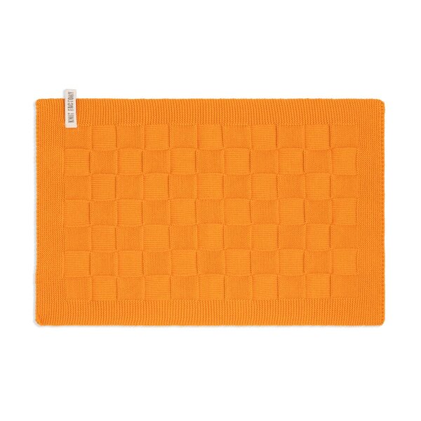 Knit Factory Tischset Uni Orange