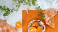 Knit Factory Tischset Uni Orange