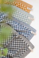 Knit Factory Küchentuch Cubes Ecru/Jeans