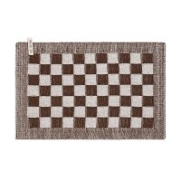 Knit Factory Tischset Block Ecru/Chocolate