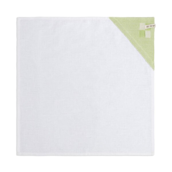 Knit Factory Geschirrtuch Block Ecru/Spring Green