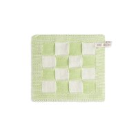 Knit Factory Topflappen Block Ecru/Spring Green