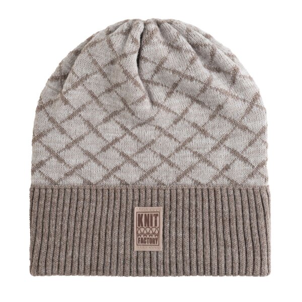 Knit Factory Dusk Mütze Marron/Iced Clay