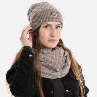 Knit Factory Dusk Mütze Marron/Iced Clay