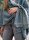 Knit Factory Dusk Poncho Cape Marron/Iced Clay