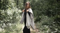 Knit Factory Dusk Poncho Cape Laurel/Urban Green