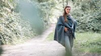Knit Factory Dusk Poncho Cape Laurel/Urban Green