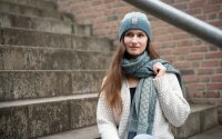 Knit Factory Dusk Schal Iced Clay/Beige