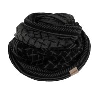 Knit Factory Dusk Loop Schal Schwarz/Anthrazit