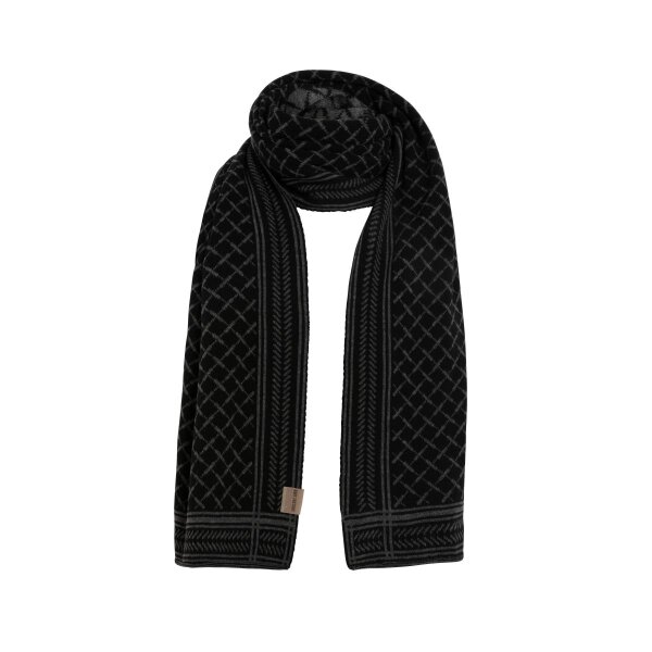 Knit Factory Dusk Schal Schwarz/Anthrazit
