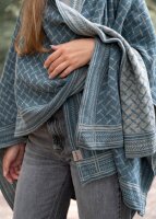 Knit Factory Dusk Poncho Cape Iced Clay/Beige