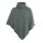 Knit Factory Amber Gestrickter Poncho Laurel/Urban Green