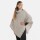 Knit Factory Amber Gestrickter Poncho Iced Clay/Beige
