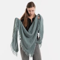 Knit Factory Amber Dreiecksschal Stone Green