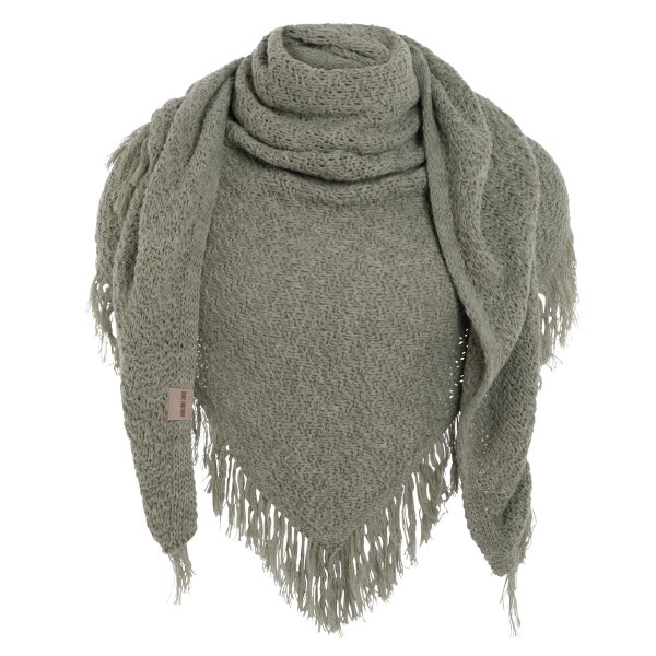 Knit Factory Amber Dreiecksschal Urban Green