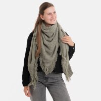 Knit Factory Amber Dreiecksschal Urban Green