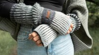 Knit Factory Remy Armwärmers Silver Mist