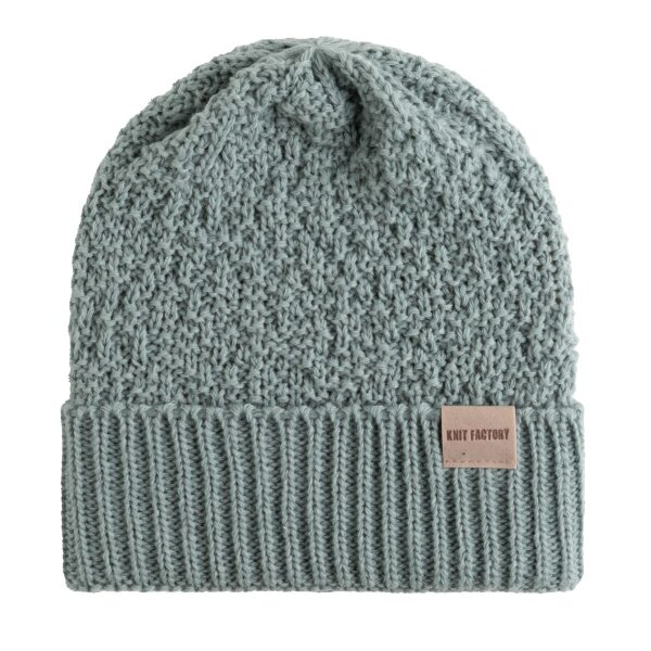 Knit Factory Haze Mütze Stone Green