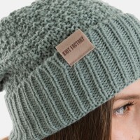 Knit Factory Haze Mütze Stone Green