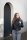 Knit Factory Josh Dreiecksschal Schwarz/Anthrazit