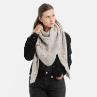 Knit Factory Josh Dreiecksschal Beige/Iced Clay