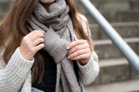 Knit Factory Haze Schal Stone Green