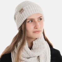 Knit Factory Haze Mütze Beige